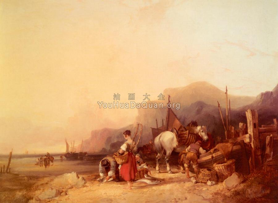 Unloading The Catch Near Benchurch Isle Of Wight - 威廉·谢耶